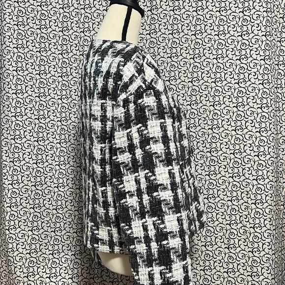 Dolce Cabo Black White Sequin Jacket Size Large - Picture 4 of 7